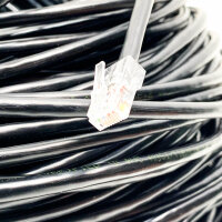 Ethernet Cable 150 Meters Shielded SFTP LAN Cable Cat 7 Reel Very Long High Speed ​​Outdoor Network Cable - 10Gbps 600MHz RJ45 Gigabit Ethernet Cable 150m Anti-Jamming black internet cable