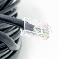 Ethernet Cable 150 Meters Shielded SFTP LAN Cable Cat 7 Reel Very Long High Speed ​​Outdoor Network Cable - 10Gbps 600MHz RJ45 Gigabit Ethernet Cable 150m Anti-Jamming black internet cable