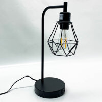 1x EDISHINE table lamp touch dimmable industrial, bedside...