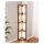 EDISHINE Floor Lamp with Shelves, Dimmable 4 Layer Wooden Living Room Lamp, 360° Rotating Rods, 3 Color Temperatures, Corner Floor Lamps, Vintage Home Decor
