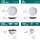 Vancasso PLUVO stoneware crockery (one cup missing), 15-piece dinner service, 4 dinner plates, cake plates, bowls and 3 cups each