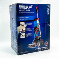 BISSELL vacuum cleaner 1858N, Revolution 2x ProHeat, Heatwave technology, 800 W, bagless, dual tank, cleans stains on carpets, upholstery, stairs