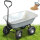 Garten Handwagen 75 L (mit Kratzer) - Anhänger Schubkarren Kippwagen 4 Luftreifen Ø 260 mm - Maximale Belastung 250 KG - Lange Zugstange - 86 x 60,5 cm - Verzinktes Metall