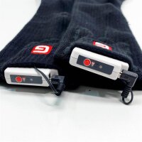 Svpro Beheizte Socken für Männer Frauen,4000mAh Wiederaufladbare Batterie Socken Heizung bis zu 12 Stunden Elektrische Heizung Socken Kaltes Wetter Winter Warme Socken mit 3 Temperaturregler