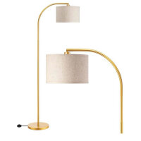 EDISHINE floor lamp living room, 161 cm arc lamp with...