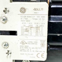 GENERAL ELECTRIC GE CK85BA300, PCL743! 50/60Hz, GB14048.4, 175A, 600V, Ui: 1000V Contactor