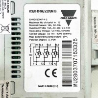 CARLO GAVAZZI RSBT4016EV20SM16 16A, hr: 12, 400V, 50/60Hz...