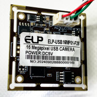 ELP 16MP USB camera module Ultra HD 3496P USB camera with IMX298 image sensor webcam, plug and play embedded camera in 3D printer camera industrial medical devices for Linux Android Windows Mac