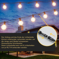 EDISHINE Lichterkette Außen, 45,7 M LED...