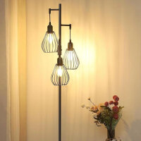 EDISHINE Vintage Stehlampe Wohnzimmer, Standleuchte...