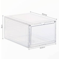 PAIDE P Schuhboxen organizer 10er Pack. Transparent Schuhaufbewahrung für Sneakers und Turnschuhe. Schuhe Schrank für die Aufbewahrung. Schuhschubladen. Sneaker-Austeller. (Transparent)