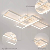 Diossad Dimmbar Deckenleuchte (ohne OVP) LED Mit Fernbedienung,Rechteckig Leuchten Deckenlampe Mit Memory Funktion,2700K-6500K Warm Natur Kalt Weiß Deckenpanel Für Schlafzimmer Wohnzimmer Küche Schmücken