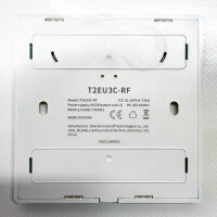 SONOFF T2EU3C-RF Druckknopf 86 Typ Wandplatte Sticky 433MHz Wireless RF-Fernbedienung, Zweiwege-Steuerung, keine Verkabelung erforderlich, Batterie erforderlich (not included), 3 Gang