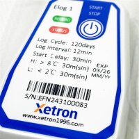 Xetron Single-use Temperature Logger 150 Day Disposable Temperature Logger for Refrigerators Transport Monitoring Storage Food Cold Chain Pharma