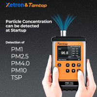 Temtop Reinraum-Partikelzähler, Aerosol-Genauigkeitsmonitor Nummer TSP, PM1, PM2,5 oder PM10, Auch Erkennung für die pharmazeutische Herstellung usw., PMD 351