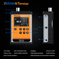 Temtop Reinraum-Partikelzähler, Aerosol-Genauigkeitsmonitor Nummer TSP, PM1, PM2,5 oder PM10, Auch Erkennung für die pharmazeutische Herstellung usw., PMD 351