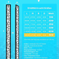 AOEH LED Wandleuchte Lange Wandlampe (mit minimale Kratzer) Wasserdicht Ip65 LED Wandbeleuchtung Im Innen-und Außenwandleuchte,aluminium Außenlamp Vogelnest Wandleuchte Für Terrasse Garten Veranda Garage,Warmweiß,L150cm*1