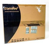 COMFEE CHU 3.6F17BS 60cm Unterbauhauben Dunstabzugshaube (mit Kratzer) Unterbau mit Edelstahl, abnehmbarem Aluminiumfilter, 200m³/h Luftstrom, 2 Stufen, 1 LED-Licht, Inox, Edelstahl Silber