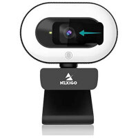 NexiGo StreamCam N930E, 1080P Webcam with Ring Light and...