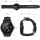 NanoRS RS100 Smartwatch Fitnesstracker Herzfrequenz Bluetooth Pulsuhr Armbanduhr Schrittzähler Blutdruck Touchscreen Schwarz