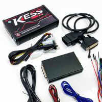 KESS V2 V5.017 ECU OBD2 Programmierwerkzeug, Unbegrenzter Token-Autodiagnoseprogrammierer OBDII 5.017 Adapter-Motorradkabel für Alle Wichtigen Marken und Protokolle