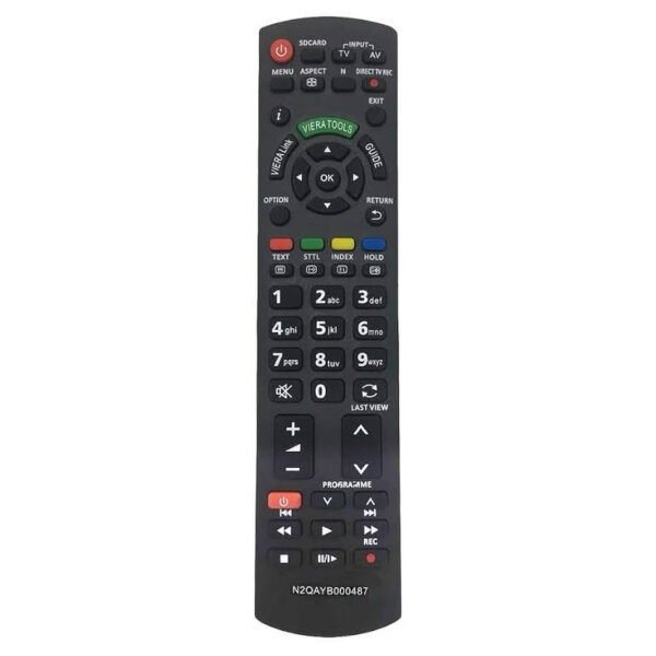 Replacement Panasonic remote control N2QAYB000487 for universal Panasonic TV