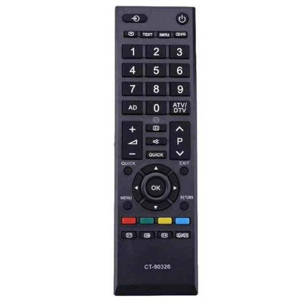 Replacement Toshiba remote control CT-90326 for Toshiba TV compatible with Toshiba TV remote control for Toshiba TV