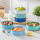 vancasso soup bowls stoneware, BONITA 6-piece bowl set 750ml, cereal bowls, pasta bowls, bowl set blue