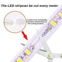 pcning 25 meter LED strip 230V SMD 5730 120 leds/m tape with EU plug, 25M 3000K warm white LED strip (warm white, 25.00)