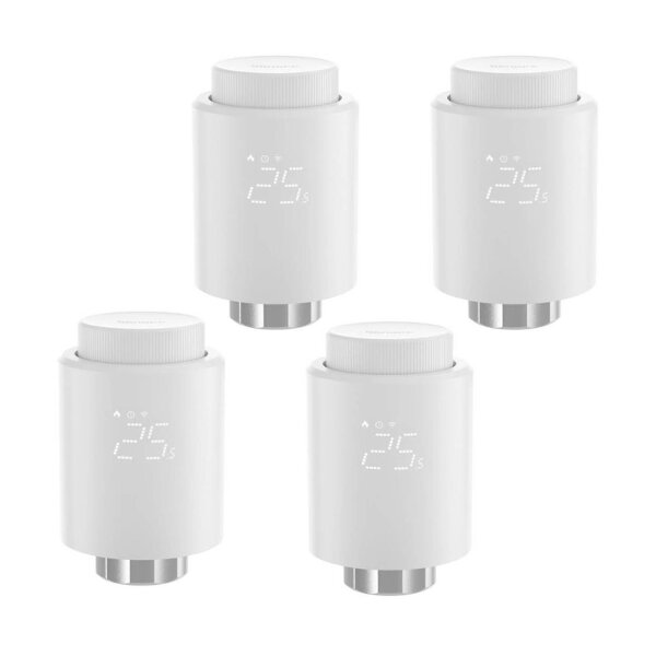 SONOFF TRVZB Zigbee Smart Heating Thermostat, Pack of 4 Smart Radiator Thermostat, Energy Saving, Schedule, Smart Thermostat, Compatible with Alexa/Google Home/Home Assistant, Requires Zigbee 3.0 Hub