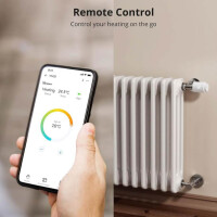 SONOFF TRVZB Zigbee Smart Heating Thermostat, Pack of 4 Smart Radiator Thermostat, Energy Saving, Schedule, Smart Thermostat, Compatible with Alexa/Google Home/Home Assistant, Requires Zigbee 3.0 Hub