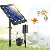 FLOWood solar pond aerator, 4W 3 modes oxygen pump for...