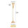 NUPTIO flower stand metal gold vase: 9 pieces 77.5 cm high flower vase wedding stand trumpet vases metal for golden wedding centerpieces table decoration party centerpieces