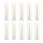 NUPTIO Glass Cylinder Candle Holder Glass - 10 Pieces Cone Candle Holder Stick Candle Pack for Candles, Clear Glass Hurricane Shade Modern Wedding Christmas Table Dinner Fireplace