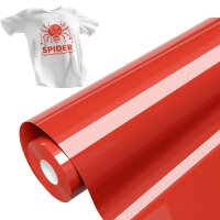 Hisiu HTV-13 Heat Transfer Vinyl, Red Film, 12 inch x 25 ft