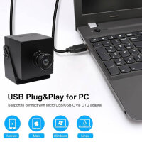 Svpro 4K Webcam HDMI USB Dual Output für Computer/Monitor/Projektor/TV,Weitwinkel USB Kamera Verzerrungsfreie Streaming Webcam H.264 USB Sicherheitskamera