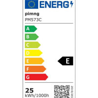 pcning 220 V LED-Streifen IP67, 20 Meter, 5730, 120 LEDs/m, Weiß 4000 K, 20 m, wasserdichter Streifen für den Außen- und Innenbereich (Weiß, 20)