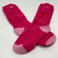 Svpro Wiederaufladbare Elektrische Heizsocken Batteriebetriebene Bequeme Thermosocken, Kälteschutz Thermische Socken Sport Outdoor Camping Wandern Warme Winter Socken Für Männer Frauen (Rosa)