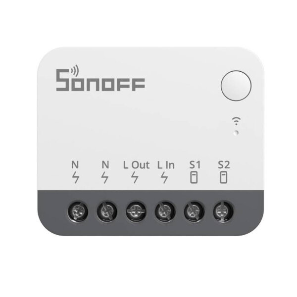 SONOFF Zigbee switch for single channel, neutral line required, Zigbee hub required, controllable via Alexa and Google Home.