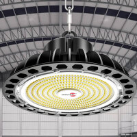 Hall lighting LED hall spotlight 200W 28000LM UFO lamp hall spotlight large workshop light IP66 industrial spotlight waterproof hall light 5000K cold white workshop lamp workshop lighting