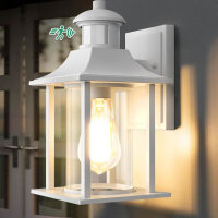 Lamomo outdoor lamp white, 3 lighting modes lamp with...