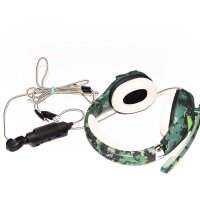 ShinePick Kopfhörer-Tarnung, Gaming-Kopfhörer mit verstellbarem Kopfbügelmikrofon, 3,5-mm-Bass-OverEar-Buchse, LED-Licht, Lautstärkeregler, Geräuscharmes für PS4 / Xbox One / PC / Mobile (Tarnung)