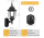 Lamomo outdoor lamp with motion sensor, pack of 2 outdoor lights, 3 modes, E27 socket, vintage aluminum wall light