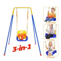 FUNLIO 3-in-1 baby swing with frame with 4 sandbags,...