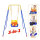 FUNLIO 3-in-1 baby swing with frame with 4 sandbags, childrens swing with safety belt for indoor and outdoor use, foldable metal stand and clear instructions, easy to assemble