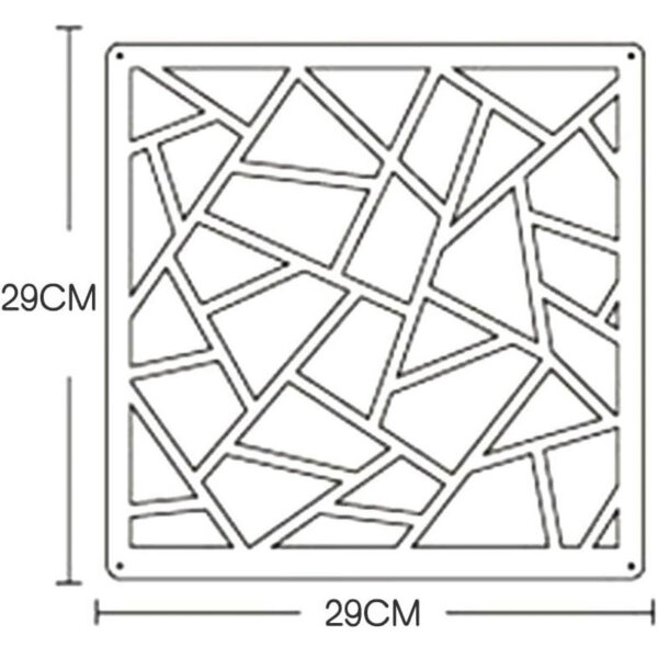 ZPONEEED Pack of 24 Hanging Room Dividers (1 Piece with Cracks) Hanging Screen Panel Wall Panels for Home Hotel Bar Decoration (Pattern B)
