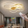 Lxysy Moderne LED Deckenleuchte Dimmbar,Wohnzimmerlampe Dimmbar,deckenlampe schlafzimmer wohnzimmerlampe led,wohnzimmer deckenleuchte,lampen für schlafzimmer (Golden, L100*W86*H10CM)