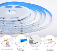 SUBOSI 10M WIFI Intelligent COB RGBW+Warmweiß 24V LED Streifen Strip Lichterkette 672LEDs/M 6720LEDs LED Band Lichtleiste Arbeitet mit Google Home Assistant/Alexaz