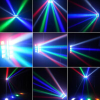 UKing Disco Light 60W DMX512 RGBW 4 in 1 Stage Lamp Voice...