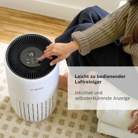 Bosch Air 4000 Luftreiniger bis zu 62,5 m² entfernt effektiv Schadstoffe dank HEPA-Filter, Silence-Modus - für Allergiker geeignet